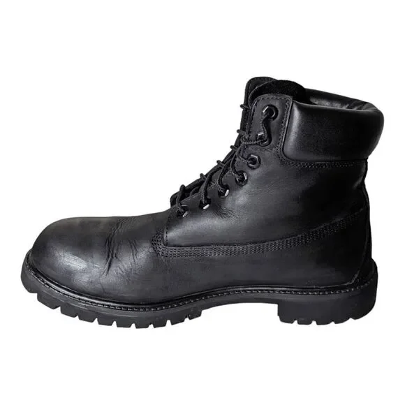 TIMBERLAND 6 Inch Premium 'Black' Boot Size 10.5M